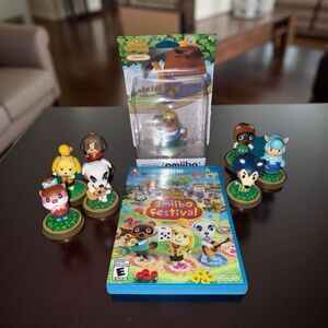 Animal Crossing Amiibo Festival for Nintendo Wii U & amiibo bundle NIB Resetti